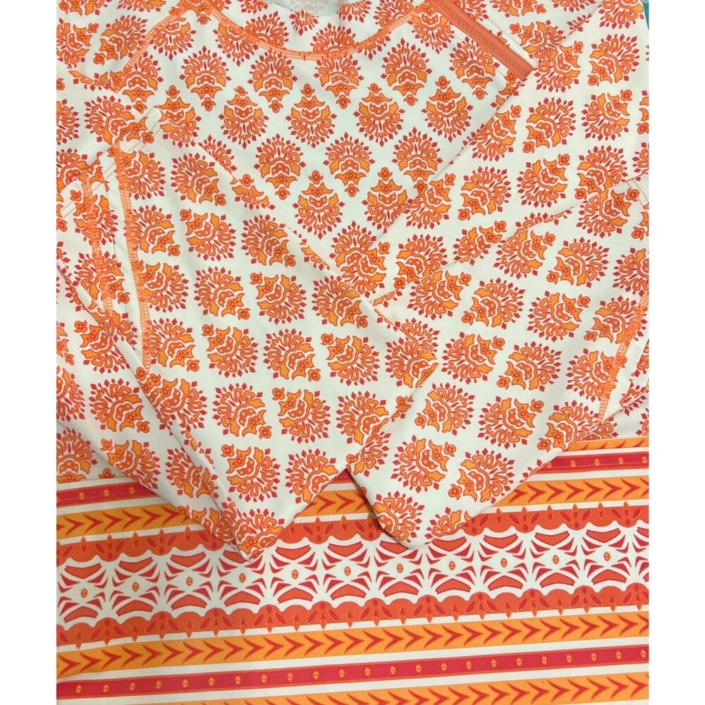 CABANA Life Nantucket Swim Shirt CORAL XLARGE UPF50 Beach VaCaTioN Wicking - Picture 3 of 12